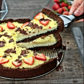 Torta de ricota y chocolate