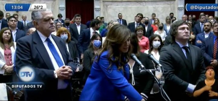 El juramento de Victoria Villarruel.