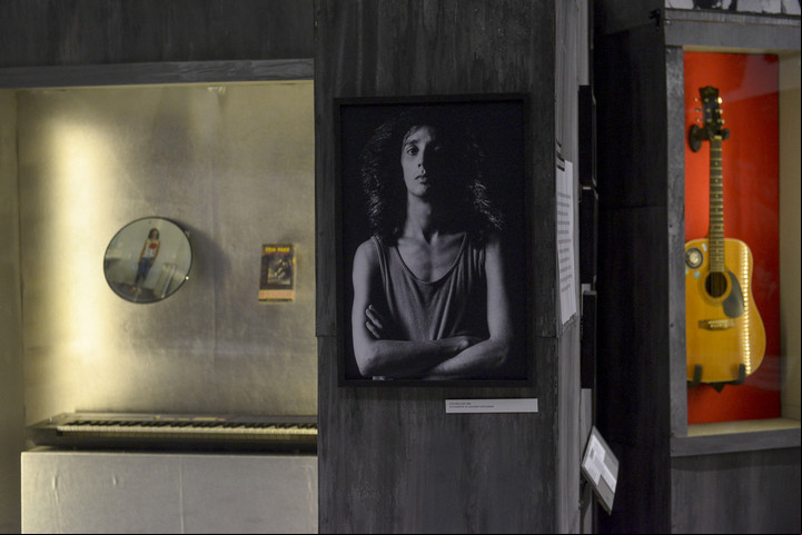 El joven Fito Páez. En el Museo Histórico Nacional. Foto: Andres D'Elia