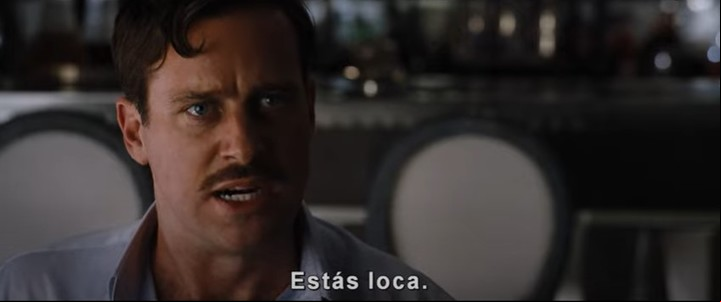 La única línea que suelta.