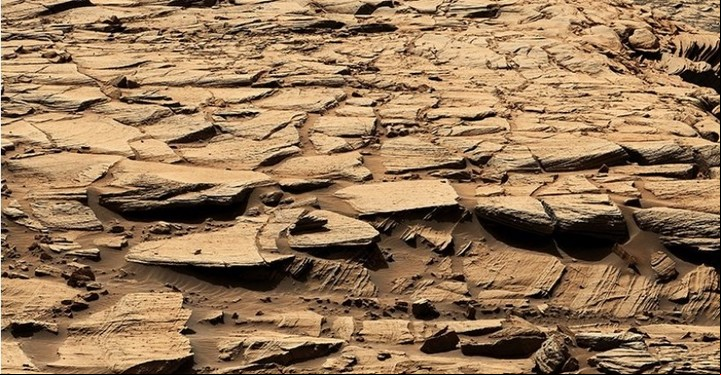 Parte del paisaje marciano donde se tomaron muestras (NASA).