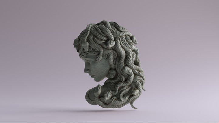 "Medusa se convierte en este ser después de una violación, donde ella es responsabilizada por la violación que sufre. Los parecidos con la realidad no son pura coincidencia", dice Gaitán. Foto: ilustración Shutterstock.