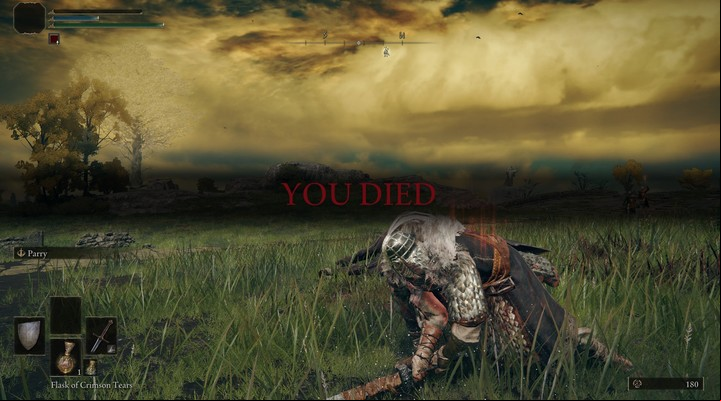 "You died", un clásico de los souls. Foto: Captura en PC (Nvidia RTX 3060)