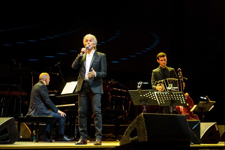 Concierto Piazzolla 100: en el marco del centenario del nacimiento, homenaje a Astor Piazzolla en el Luna Park. Foto Télam