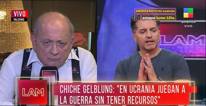 Chiche Gelblung: "Yo no siento la edad como una traba, desarrollo mi actividad todos los días, trabajo mucho". Captura TV.
