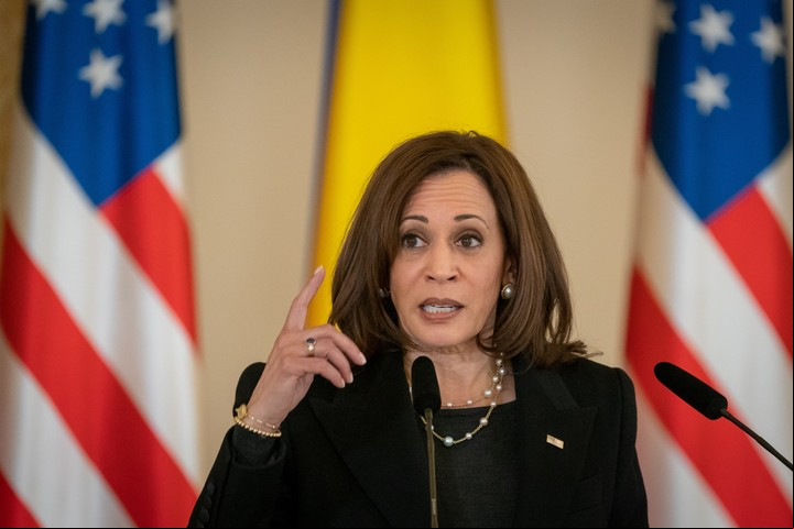 Kamala Harris ratificó el compromiso de la OTAN con los países . Foto: Bloomberg(Andrei Pungovschi.