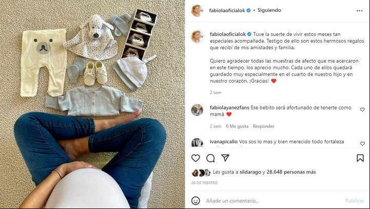 Fabiola Yáñez cursa la última etapa de su embarazo: Fuente: Instagram de Fabiola Yáñez