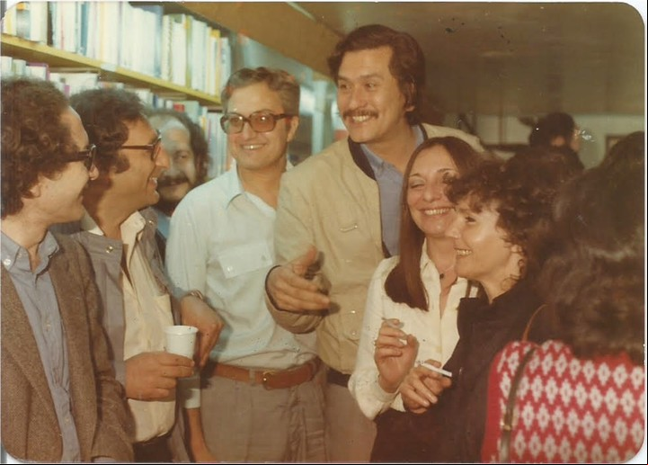 Librería Gandhi. Piglia, Saer, Hugo Vezzetti, Carlos Altamirano,María T. Gramuglio y Beatriz Sarlo.
