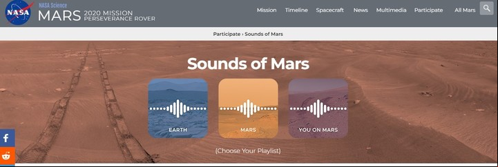 La propuesta de la NASA para escuchar el sonido en la tierra y su diferencia en Marte. Foto/captura