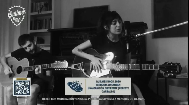 Wiranda Johansen participó de la edición 2020 del Quilmes Rock.
