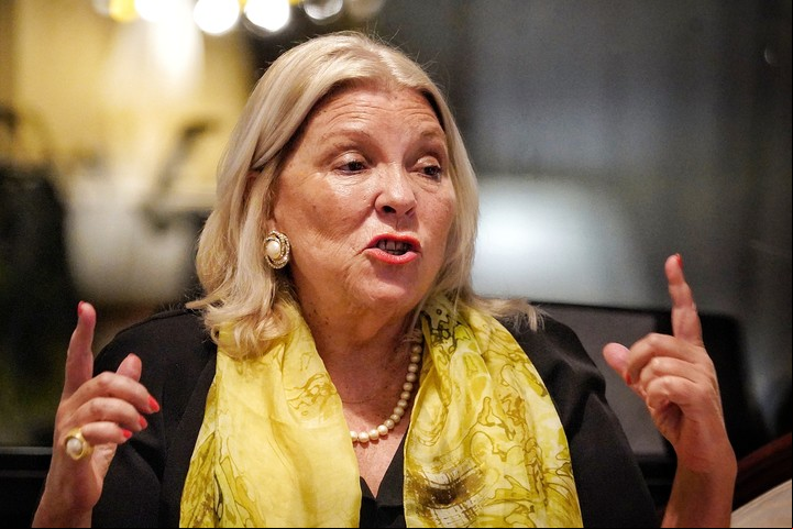 Elisa Carrió. Foto Martín Bonetto