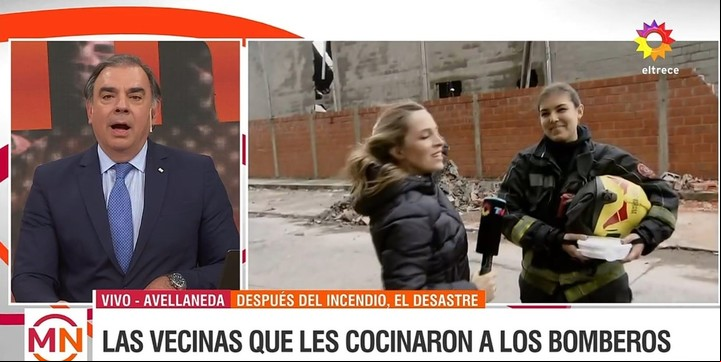 Otero fue sorprendido por Snadra Borghi. Captura TV.