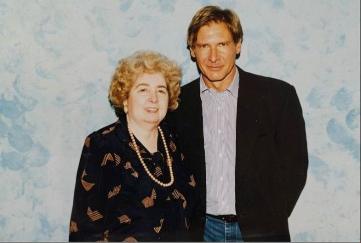 Aquí con Harrison Ford.