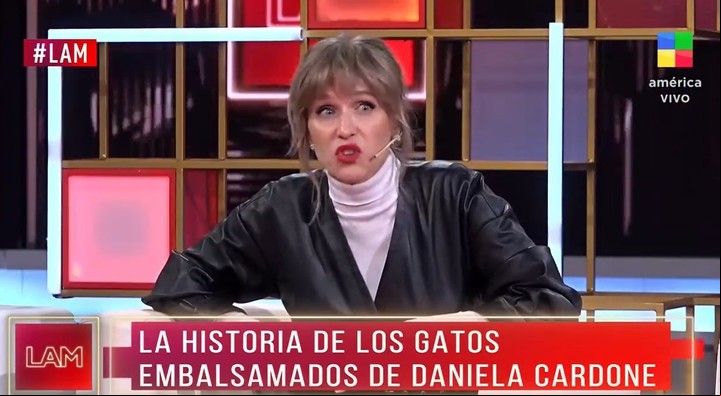 Brenda Gandini dijo que ella no embalsamaría mascotas, pero respeta la decisión de su madre. Captura TV.