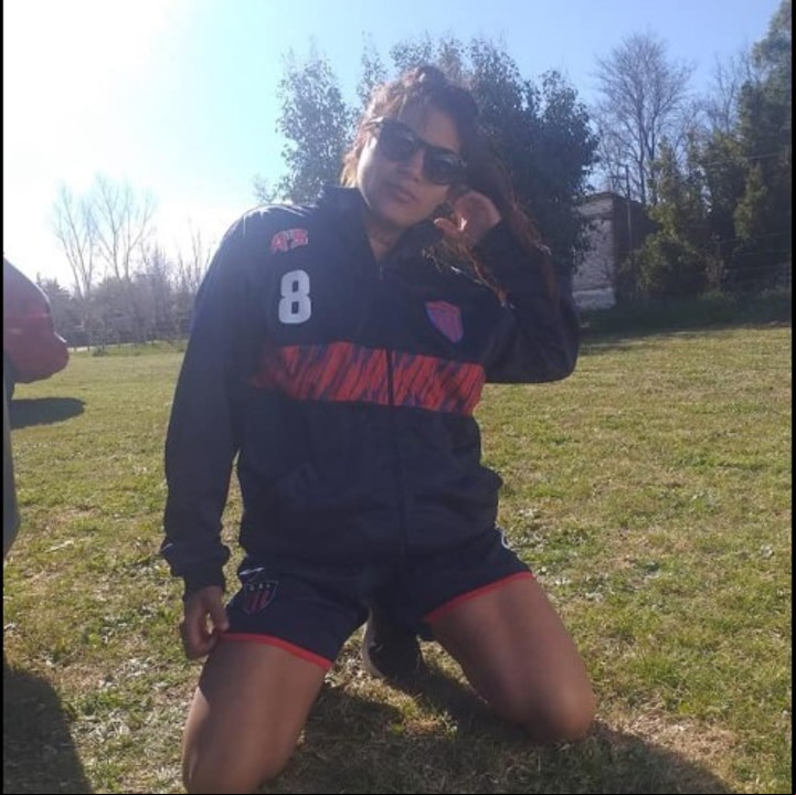 Daiana jugaba al fútbol.