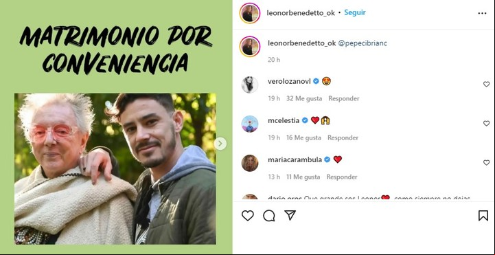 La publicación de Leonor Benedetto.