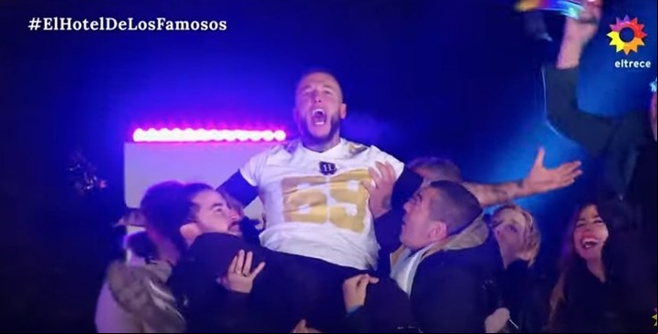 Alex Caniggia, campeón del Hotel de los Famosos.