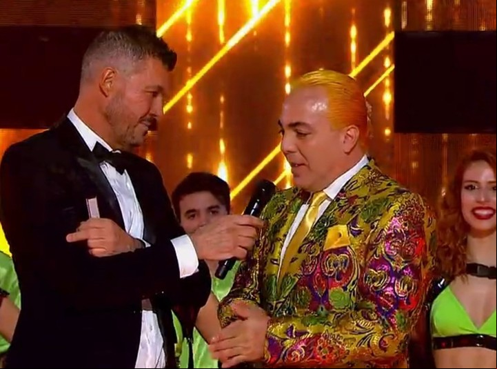 Marcelo Tinelli y Cristian Castro.