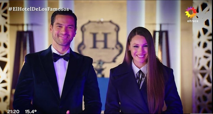 El look de Pampita en la final de El Hotel de los Famosos. Foto captura de TV