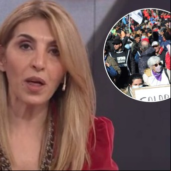 Yendo a trabajar, la ista Karina Iavícoli se cruzó con un piquete y expresó su furia: "¡Cuidan a los vagos!"