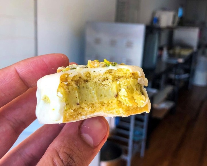 Mundial del alfajor. Butter Queen, medalla de plata en la categoría mejor chcocolate blanco.
