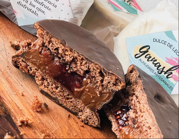 Mundial del alfajor. Ganash, medalla de plata en la categoría Mejor alfajor simple.