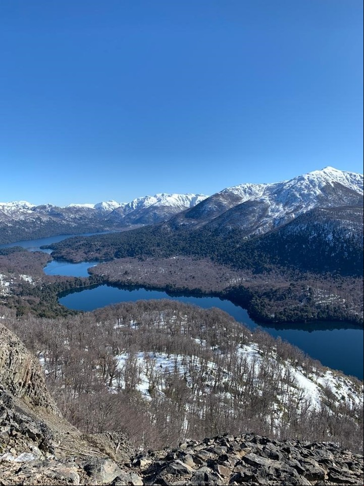 Vista desde el refugio, en la cumbre de Lago Hermoso Ski & Resort.