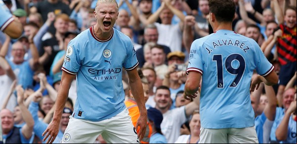 Manchester City se lo dio vuelta al Crystal Palace con un hat-trick de Haaland y un buen aporte de Julián Álvarez