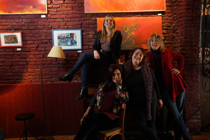 Listas para cantar: Lanza, Fernández, Reventos y Jenn G harán sus propios shows e invitarán a otras mujeres. Foto Lucía Merle