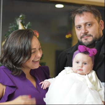 Se conocieron cuando estaba embarazada y hoy es el padre de su hija
