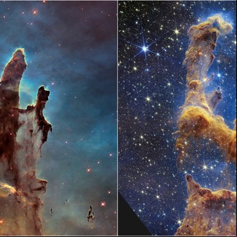 El telescopio James Webb reveló la primera imagen de los pilares de la creación