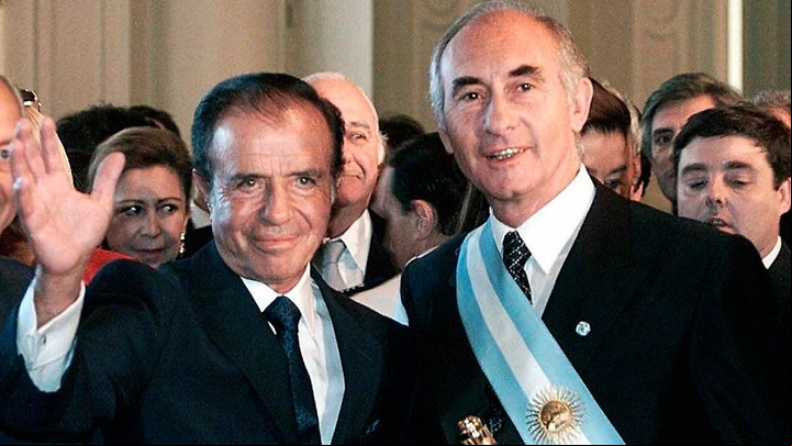 Carlos Menem, El turco, y Fernando de la Rúa, Chupete. / Archivo Clarín