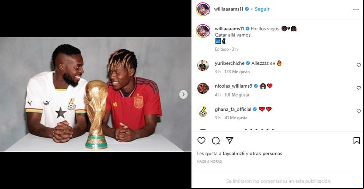 Iñaki y Nico posaron juntos con las camisetas de las dos selecciones. Foto: Instagram