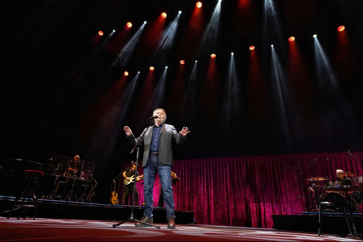 El 19 de noviembre, cuando su primer concierto en el Movistar Arena. Mañana es su despedida de la Argentina. Foto Martín Bonetto