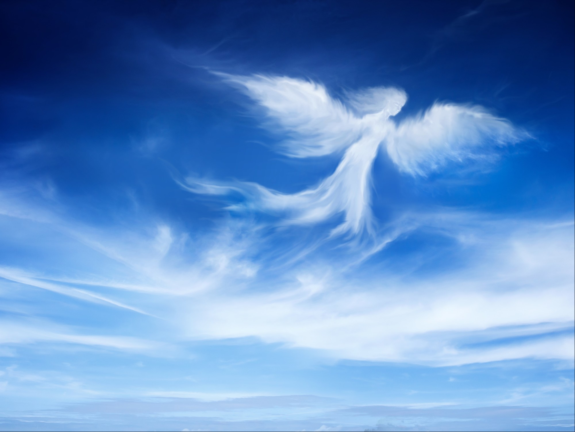 A veces los vemos. A veces aparecen en nuestros pensamientos. Hacen que los sintamos cerca nuestro. Ángeles./ Foto: Shutterstock.