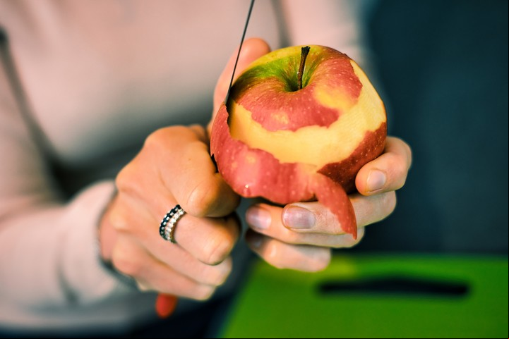 Manzana, clave en una alimentación saludable. Foto Shutterstock.
