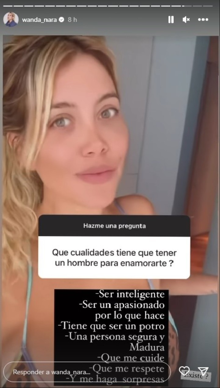 Wanda Nara dijo qué busca en un hombre.
