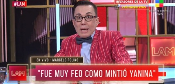 Marcelo Polino trató de mentirosa a Yanina Latorre: "Fue feo todo lo que inventó"
