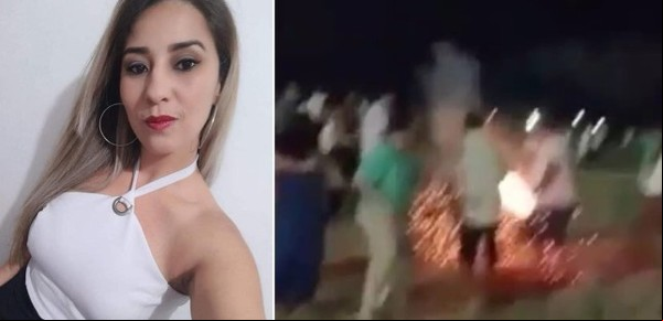 VIDEO: una mujer muere frente a sus hijos en Nochevieja cuando un fuego artificial queda atrapado en su ropa