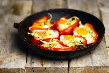 Receta de Morrones rellenos a la parrilla