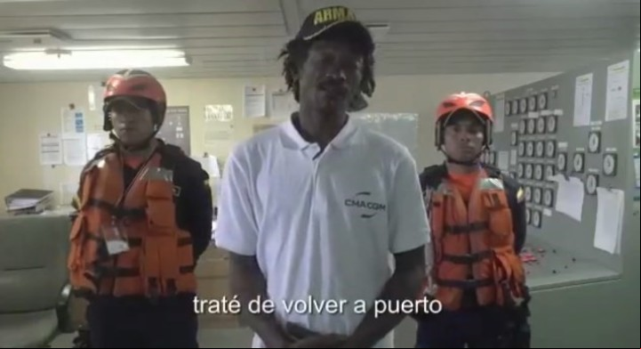 "En algún momento perdí la esperanza y pensaba en mi familia", dijo tras ser rescatado (Captura de video).