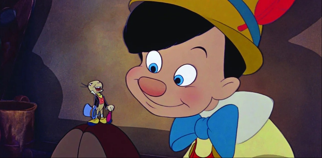 Pinocho según la legendaria adaptación de Walt Disney.