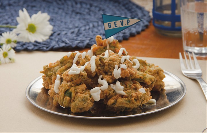 Los buñuelos con alioli de Comedor GEVP.