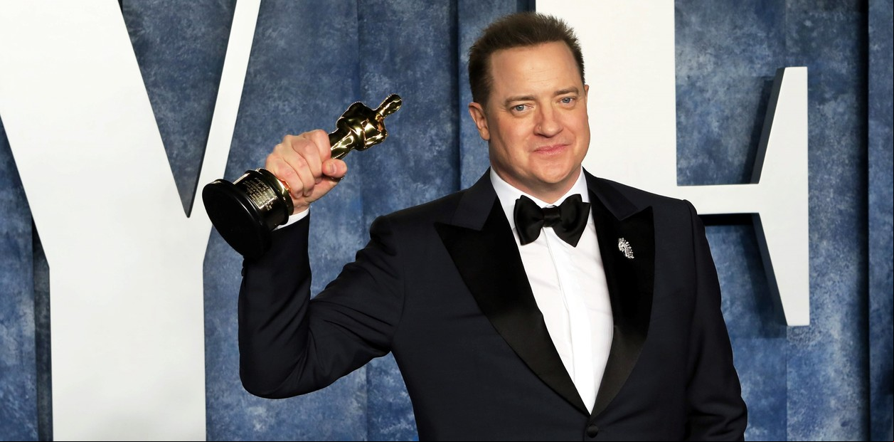 Brendan Fraser ganó la estatuilla como mejor actor durante la noche de Los Óscar.