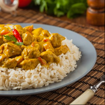 Curry de pollo