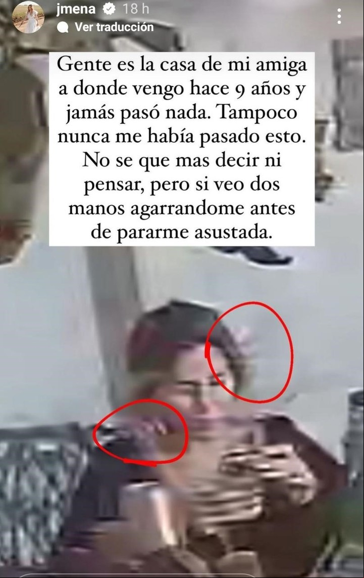 La artista se mostró muy confundida y aseguró estar muy asustada. Instagram.