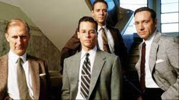 Elencazo. Con James Cromwell, Guy Pearce y Kevin Spacey, en "Los Angeles: al desnudo".