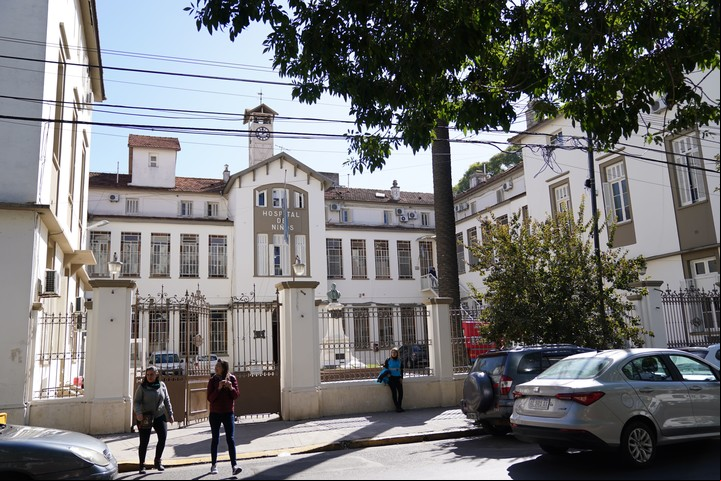 El hospital, este jueves a la mañana. Foto Juano Tesone