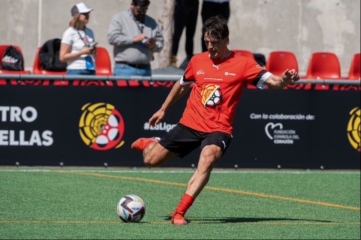 El exfutbolista español Fernando Morientes, durante la tercera edición del Encuentro de las Estrellas. (EFE)