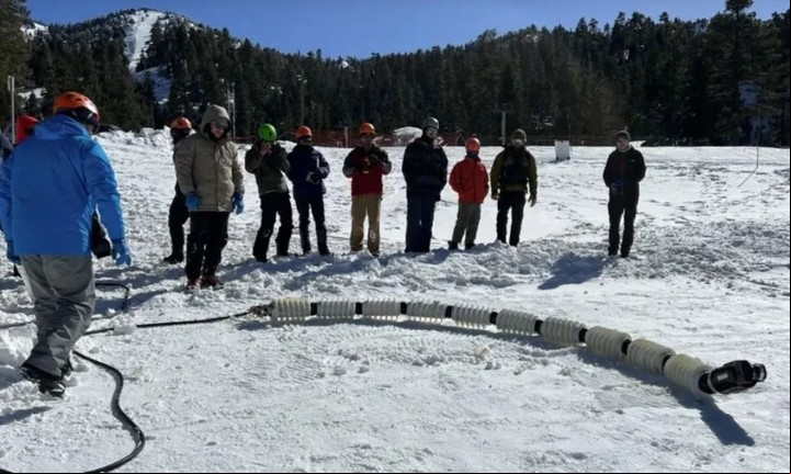 El robot en una prueba en California (NASA).